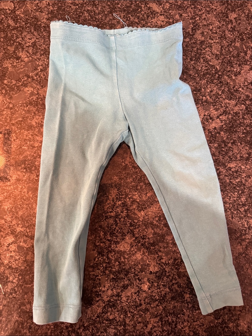 Tea Collection Light Blue Green Girls' Stretch Leggings